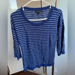 Banana Republic Royal Blue White Stripe sweater